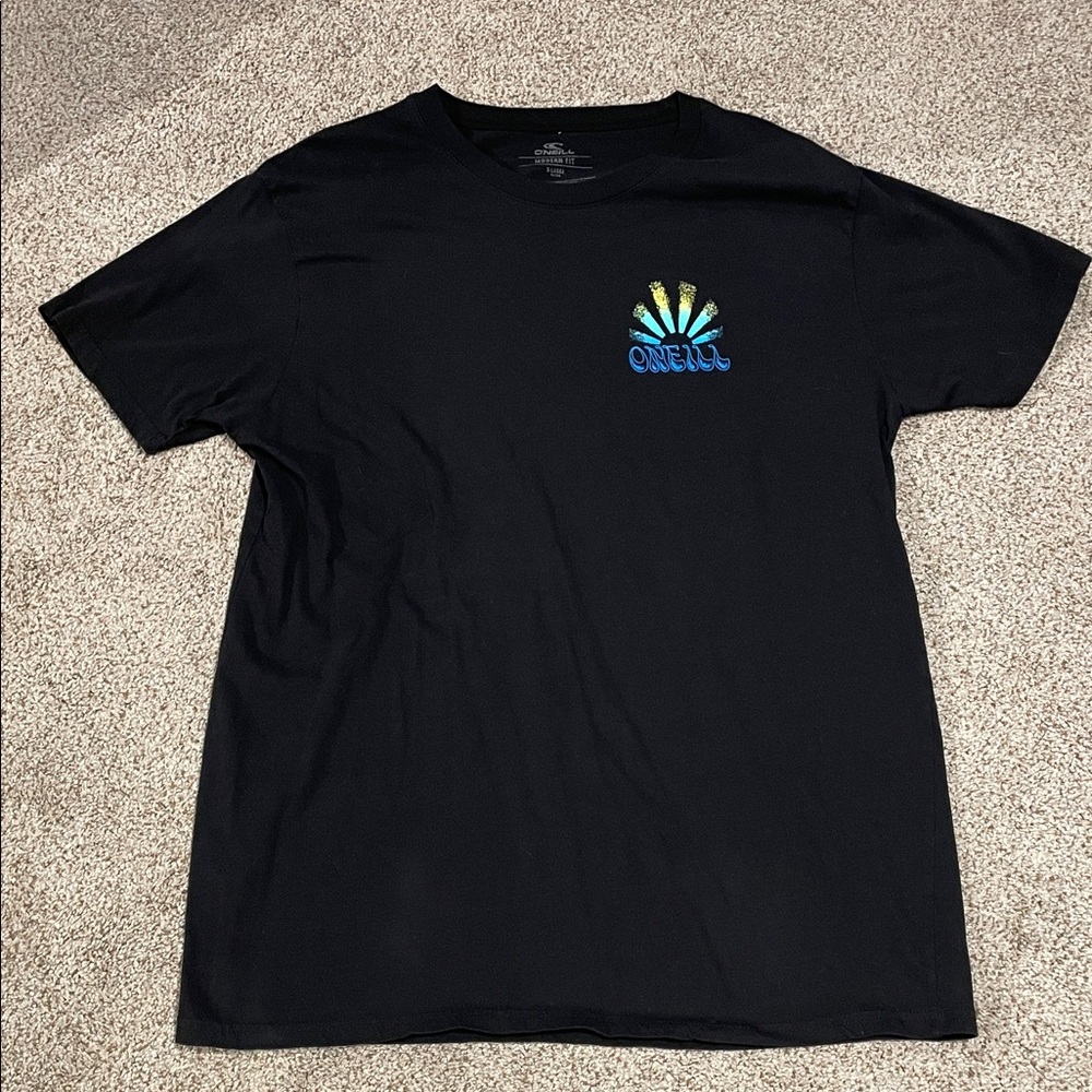 O'Neill Black Tee with Colorful Logo